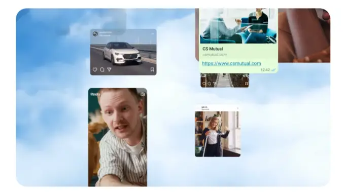 Esta imagem mostra alguns anúncios da Meta Ads.