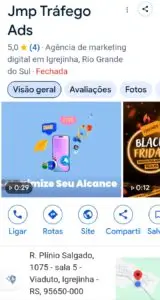 Prit do perfil da Jmp Trafego ads