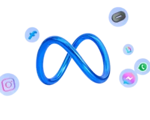 Oito infinito do Logo Tipo da Meta Ads.