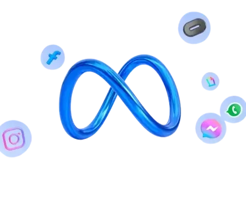 Oito infinito do Logo Tipo da Meta Ads.